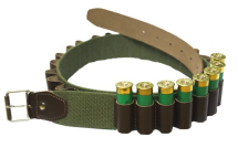 SALE - Canvas and Leather Cartridge Belt 12g