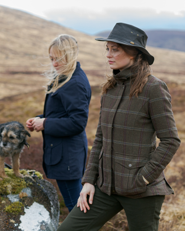 Hoggs of Fife Musselburgh ladies tweed field coat