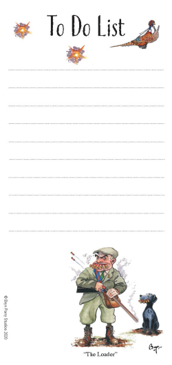 Bryn Parry Magnetic to do list pad - Shooting types