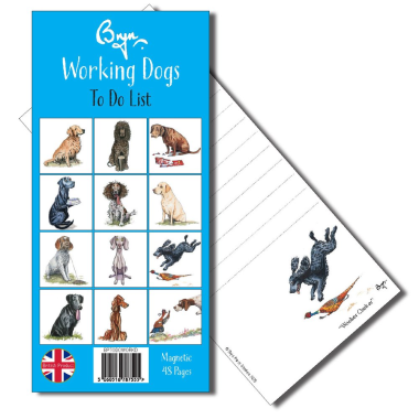 Bryn Parry Magnetic to do list pad - Working Dogs