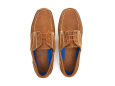 Chatham Rockwell II G2 men`s leather wide fit boat shoes - walnut