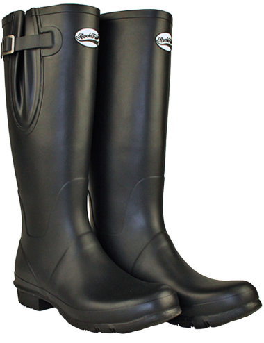 Rockfish adjustable everyday lady wellington boot - Black
