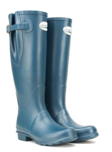 Rockfish adjustable everyday lady wellington boot - Blue