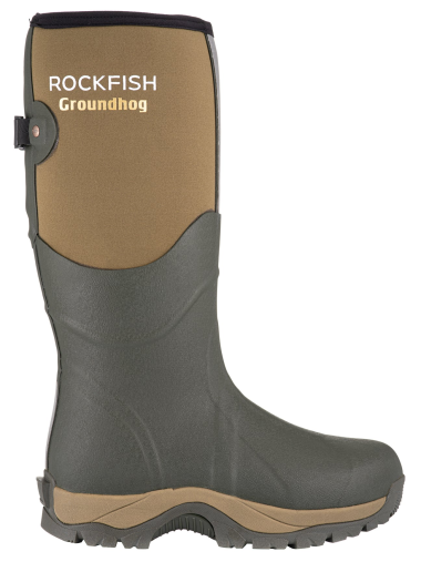 Rockfish neoprene lined groundhog unisex wellington boot