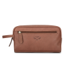 Hoggs of fife Monarch Leather Wash Bag