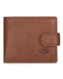 Hoggs of fife Monarch Leather Coin Wallet with Tab