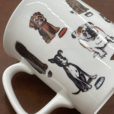 Bryn Parry bone china mug - Dogs Dinner
