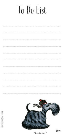 Bryn Parry Magnetic to do list pad - Small dogs