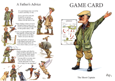 10 Shoot Game Cards - The Shoot Captain by Bryn Parry