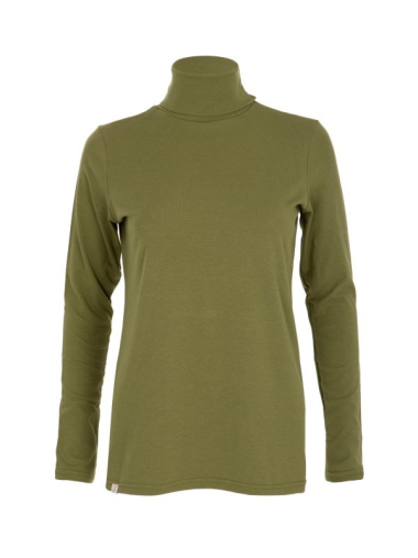 SALE - G&J Ladies luxe roll neck - olive