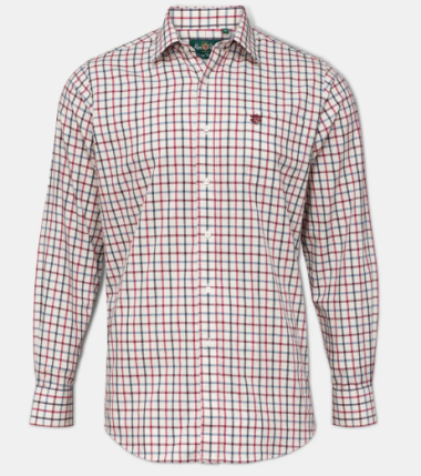 Alan Paine Ilkley Gents Shirt - red check