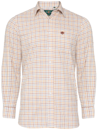 Alan Paine Ilkley Gents Shirt - brown check