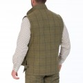 Alan Paine Rutland Tweed Waistcoat (Dark Moss)