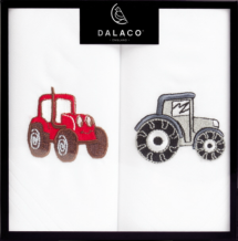 Tractor Embroidered Handkerchief Set (pack of 2)