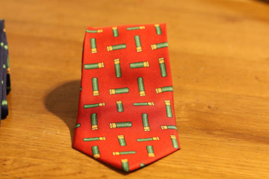 Silk Tie With Multiple Cartridge Print