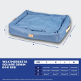 WEATHERBEETA square denim dog bed
