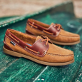 Bermuda II G2 - Walnut/Seahorse Leather Boat Shoes-Mens
