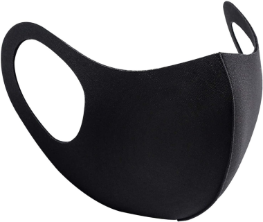 Adult Black Face Mask Covering Washable-Choice of 3 Colours