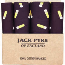 Jack Pyke Four Pack Hankies - Cartridge Wine
