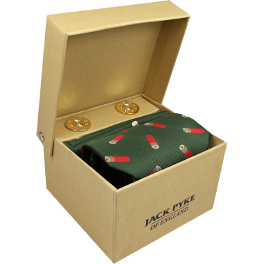 Jack Pyke Tie, Hanky and Cufflinks Gift Set - Cartridge