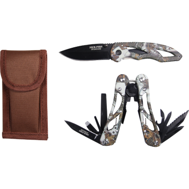 Jack Pyke Camo Multi Tool & Knife Set