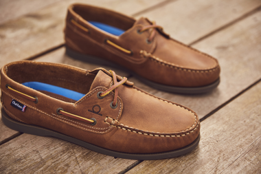 Chatham Deck II G2 Premium Leather Boat Shoes-Mens-Walnut