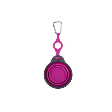 Dexas Travel Cup with Bottle Holder & Carabiner Fuchsia