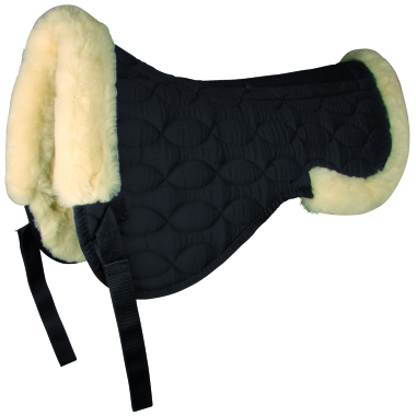 Half Saddle Pad With Synthetic Lambskin - Full