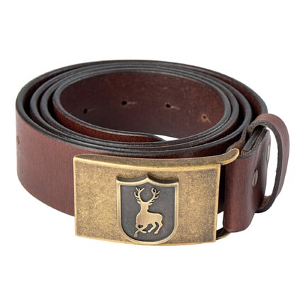 Deerhunter logo leather belt